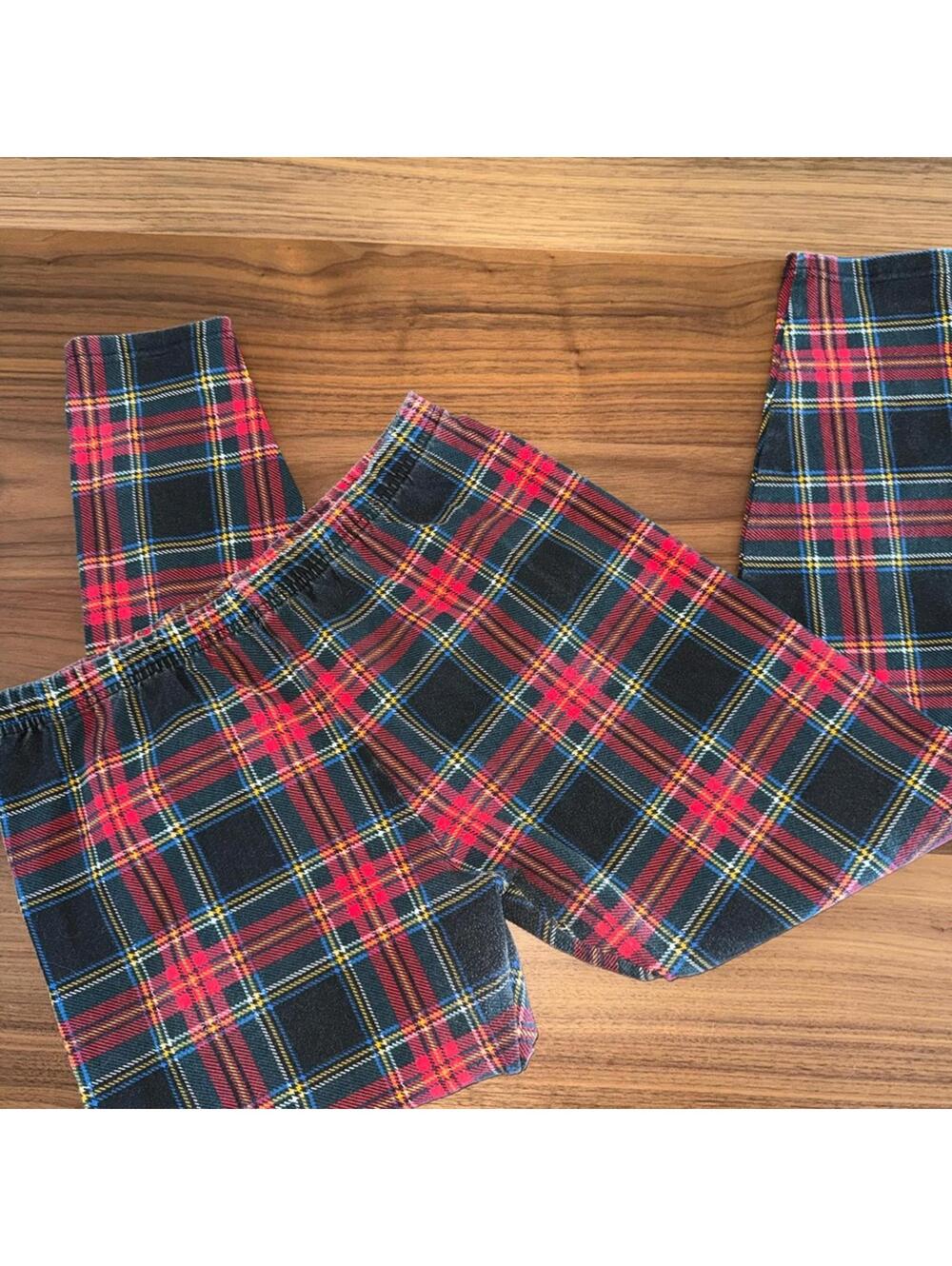 Vintage Moda International Plaid Leggings
